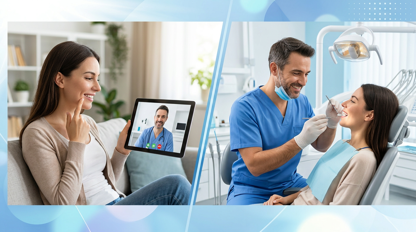 Dental Telehealth vs. In-Office Visits: Optimizing Post-Operative Care